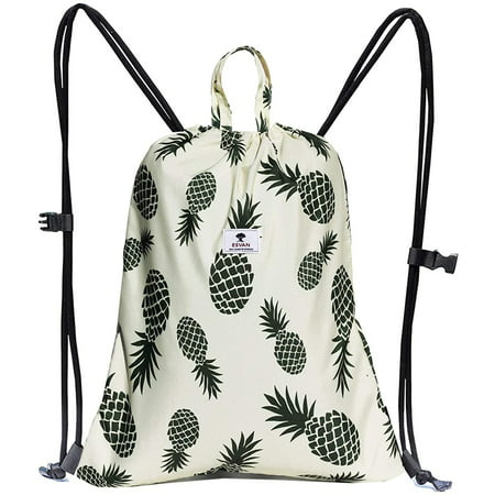 Drawstring Backpack Original Tote Bags for Gym Hiking Travel Beach 2 Sizes 
